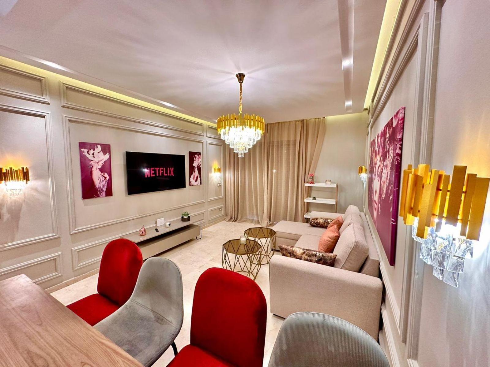 Appartement Luxueux Avec Piscine 10 Minutes Du Centre Ville Marrakesh Bagian luar foto