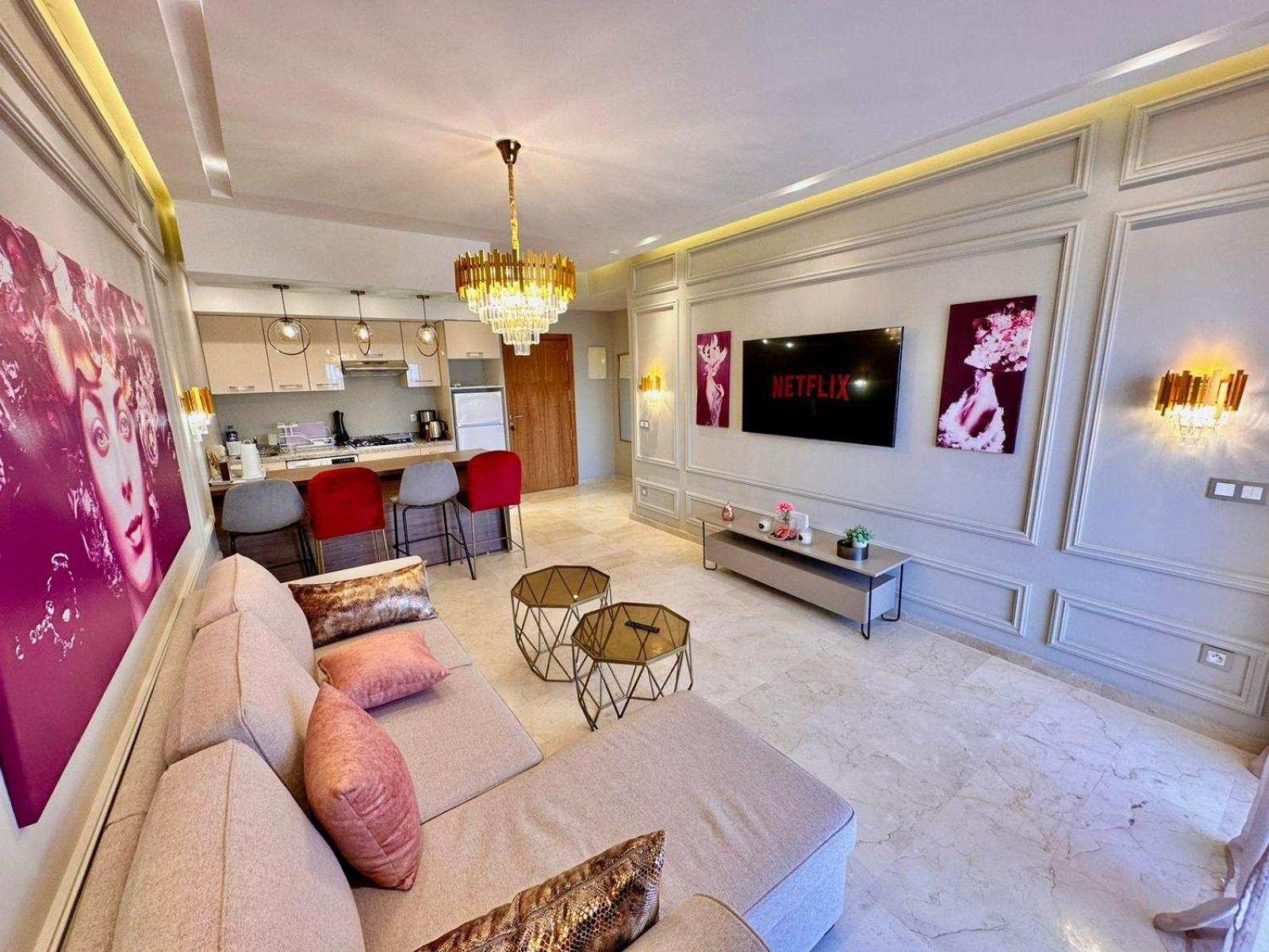 Appartement Luxueux Avec Piscine 10 Minutes Du Centre Ville Marrakesh Bagian luar foto